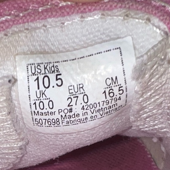 VANS Slip-On V Toddler Sneakers - Rose Camo Pink Floral Size 8.5 & 10.5 - Picture 12 of 14